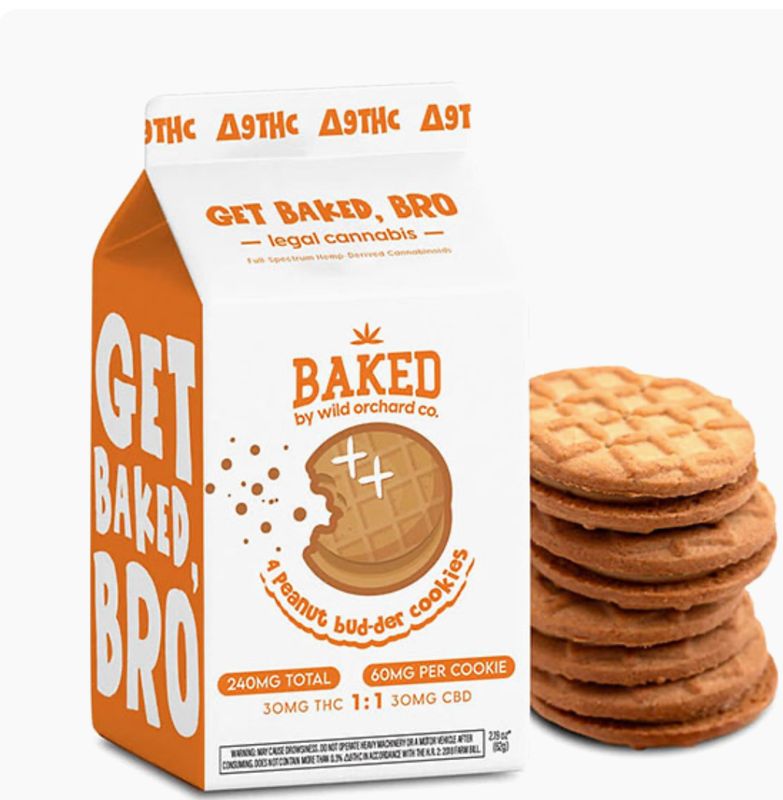 Wild Orchard Baked Delta 9 Peanut Budder Cookies