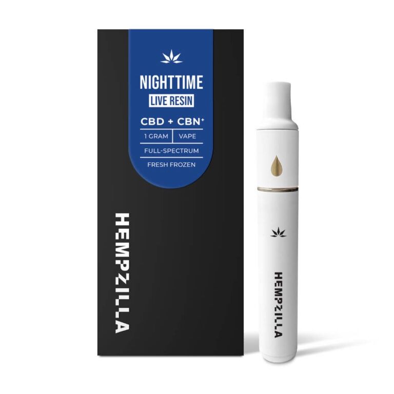 Hempzilla Live Resin Nighttime CBD Disposable | 1g