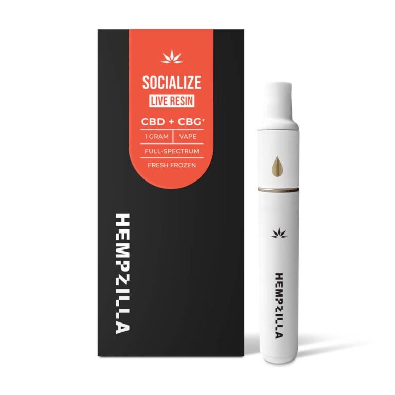 Hempzilla Live Resin CBD Socialize Disposable | 1g