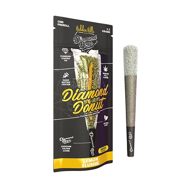 Hidden Hills Diamond Donut Pre Roll | 2.2g, Flavor:: Lemon Slushie