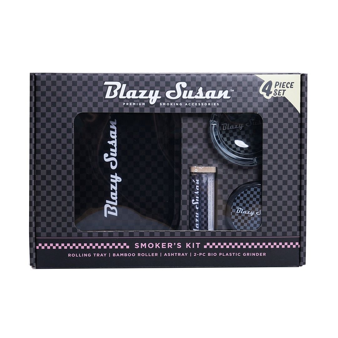 Blazy Susan Smokers Kit 4 Piece, Color:: Carbon Fiber