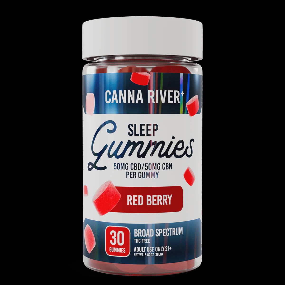Canna River Sleep Gummies | 30cnt, Flavor:: Red Berry