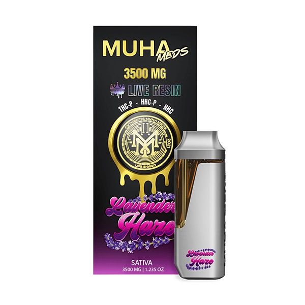 Muha Meds Live Resin Disposable | 3.5g, Strains:: Lavender Haze