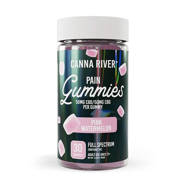 Canna River Full Spectrum Pain Gummies | 300mg CBD + 90mg THC
