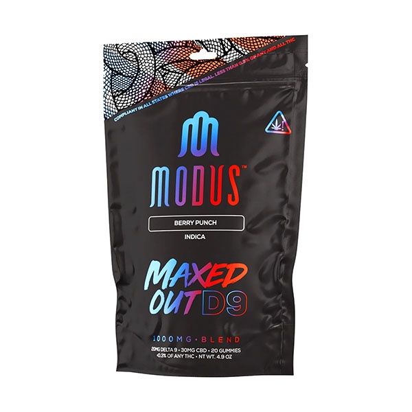 Modus Maxed Out D9:CBD Gummies| 1000mg