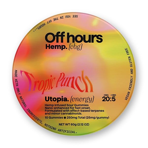Off Hours Utopia (Energy) CBD+CBG Gummies | 20:5