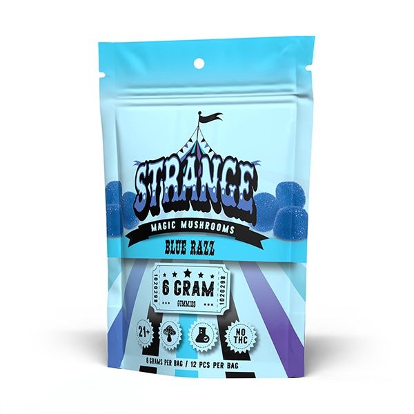 Strange Magic Mushroom Gummies | 6g, Flavor:: Blue Razz