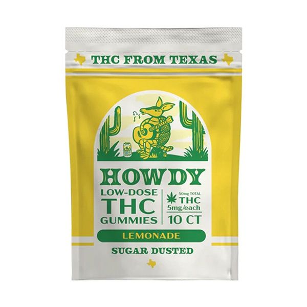 Howdy Low Dose Sugar Dusted Gummies | 10ct (50mg), Flavor:: Lemonade