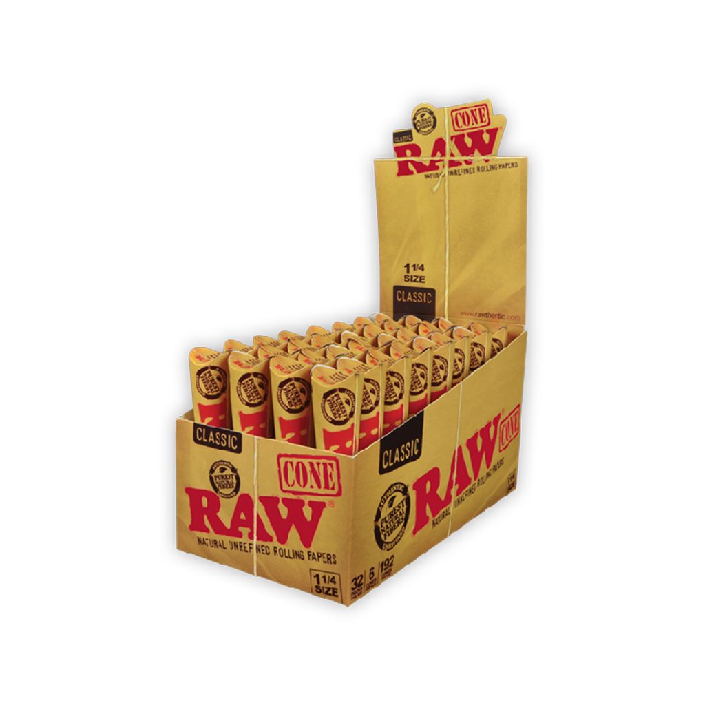 Raw Classic Cones, Size:: 1 &amp; 1/4 | 6pk