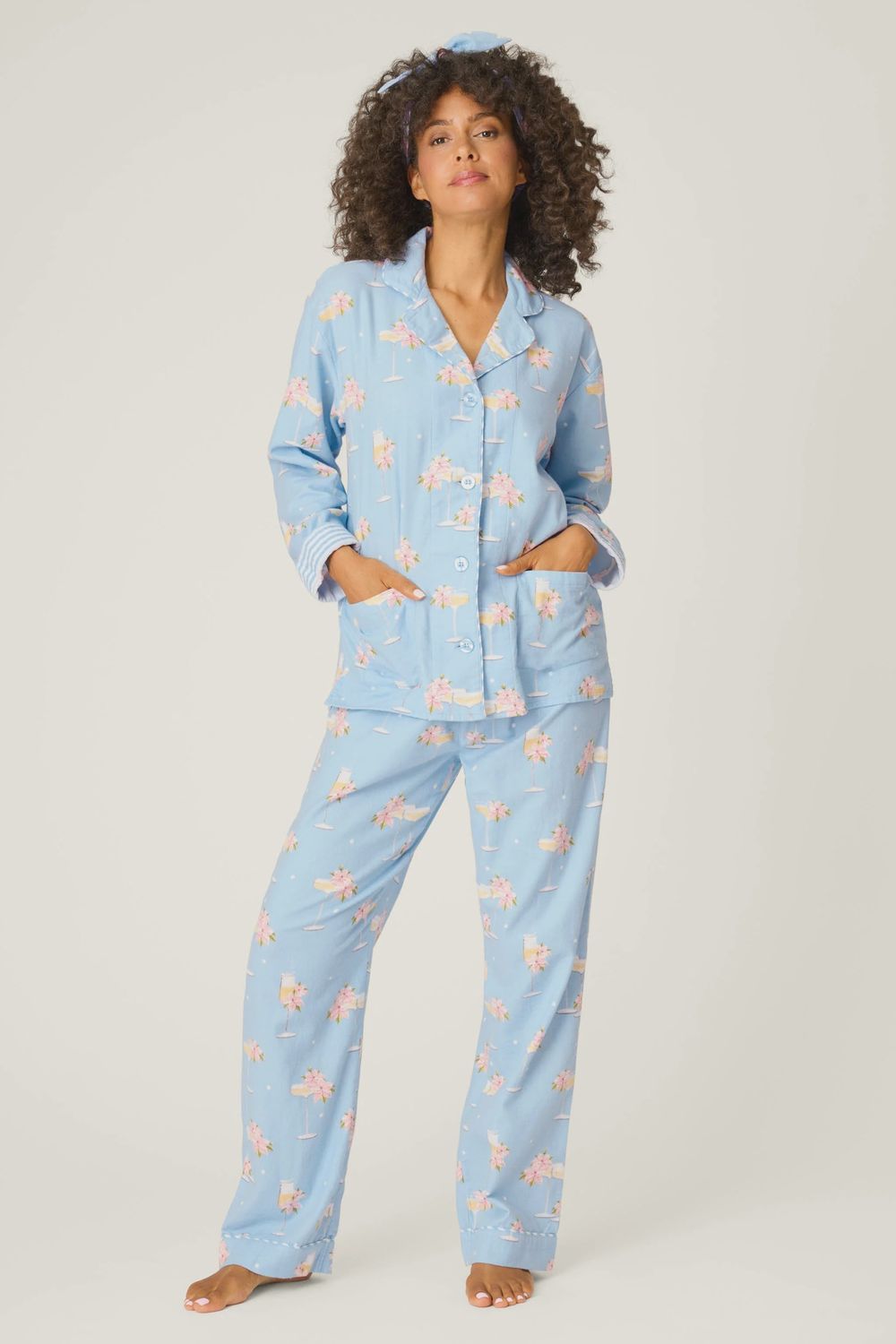 FIZZ THE SEASON FLANNEL PJ SET