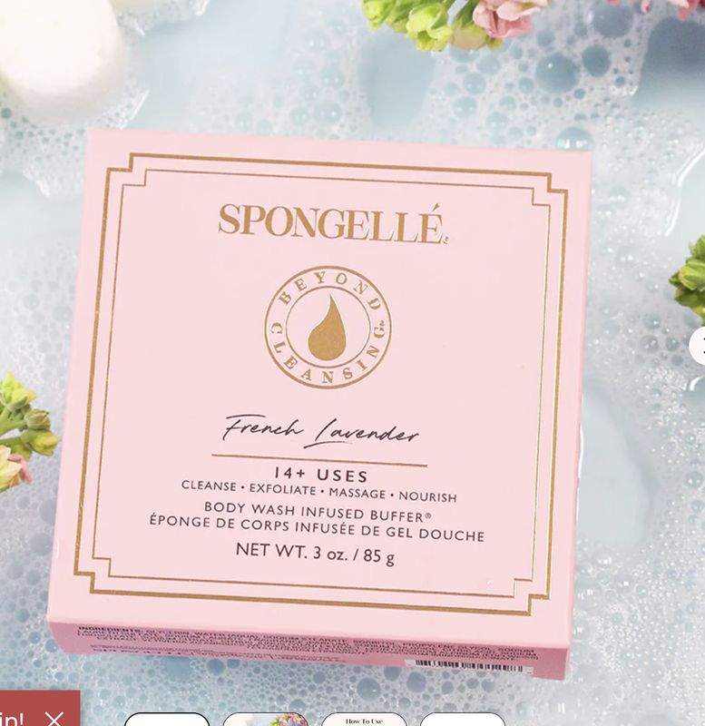 Spongelle Boxed Flower Sponge Lavender