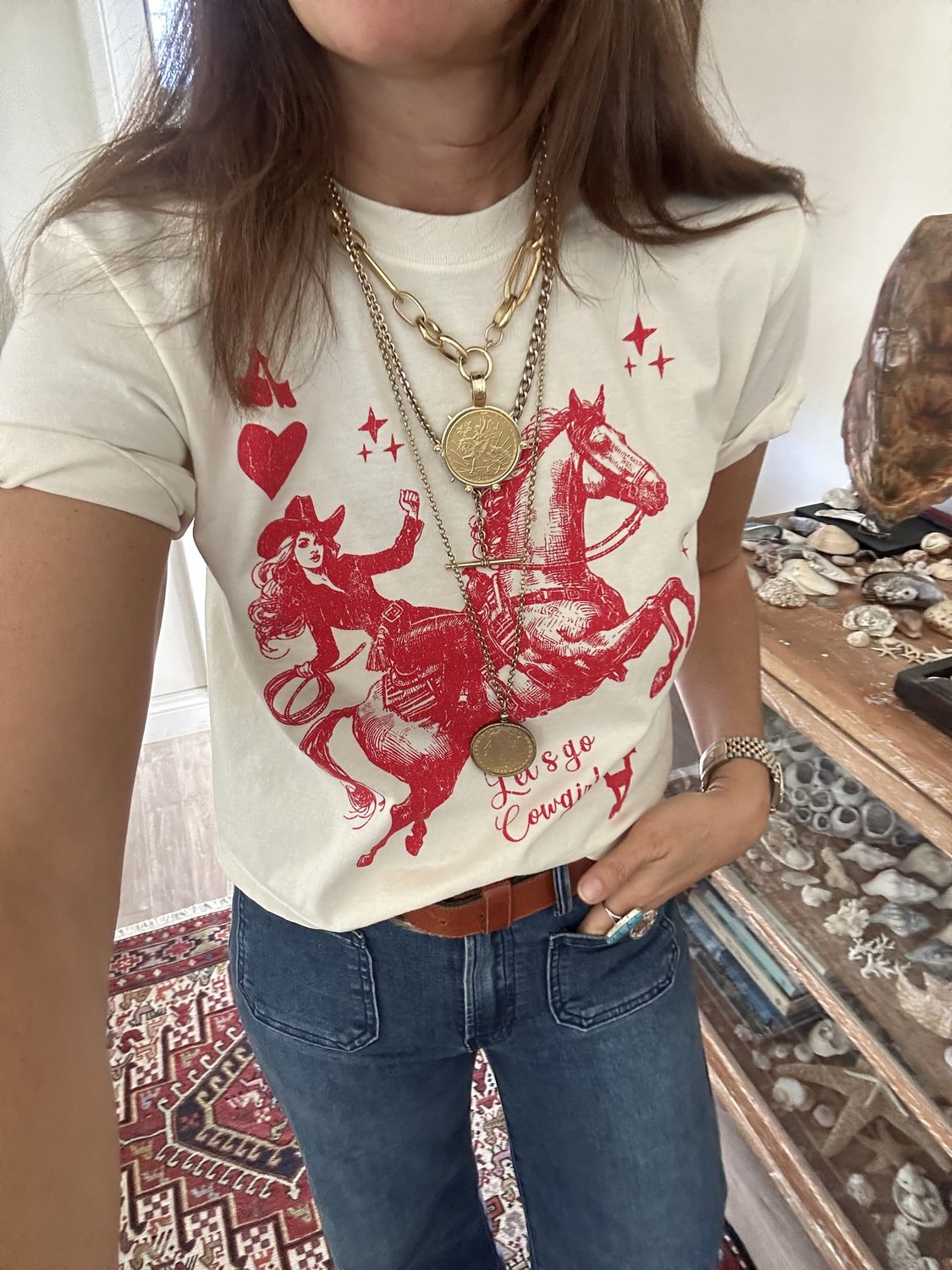 Cowgirl Ace of Hearts Tee
