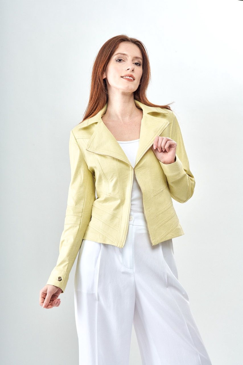 INSIGHT LEMONADE VEGAN LEATHER JACKET