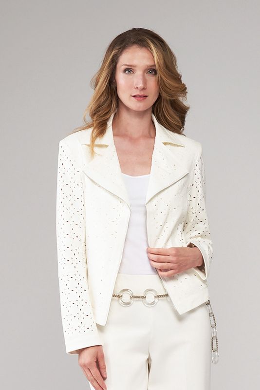 INSIGHT NOVELTY LAZER CUT JACKET COCONUT