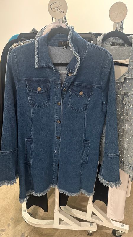 AZI KELLY  DENIM 3/4  LENGTH  JACKET