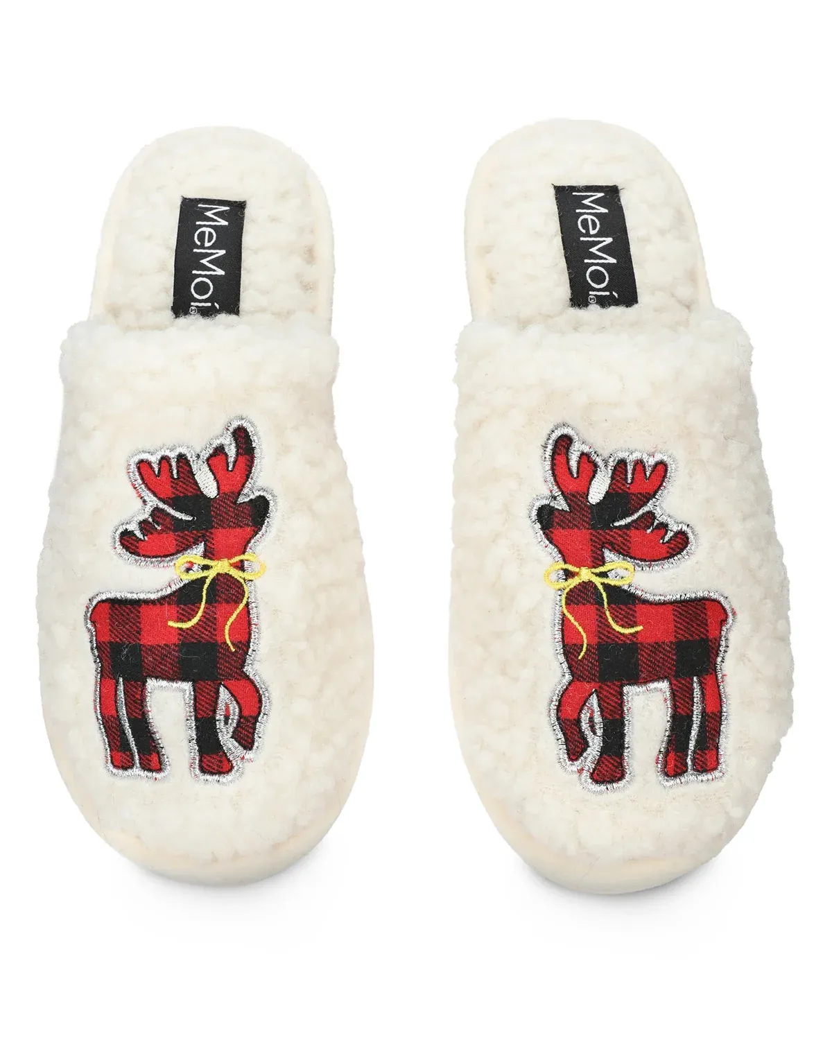 MEMOI REINDEER PLUSH SLIPPERS