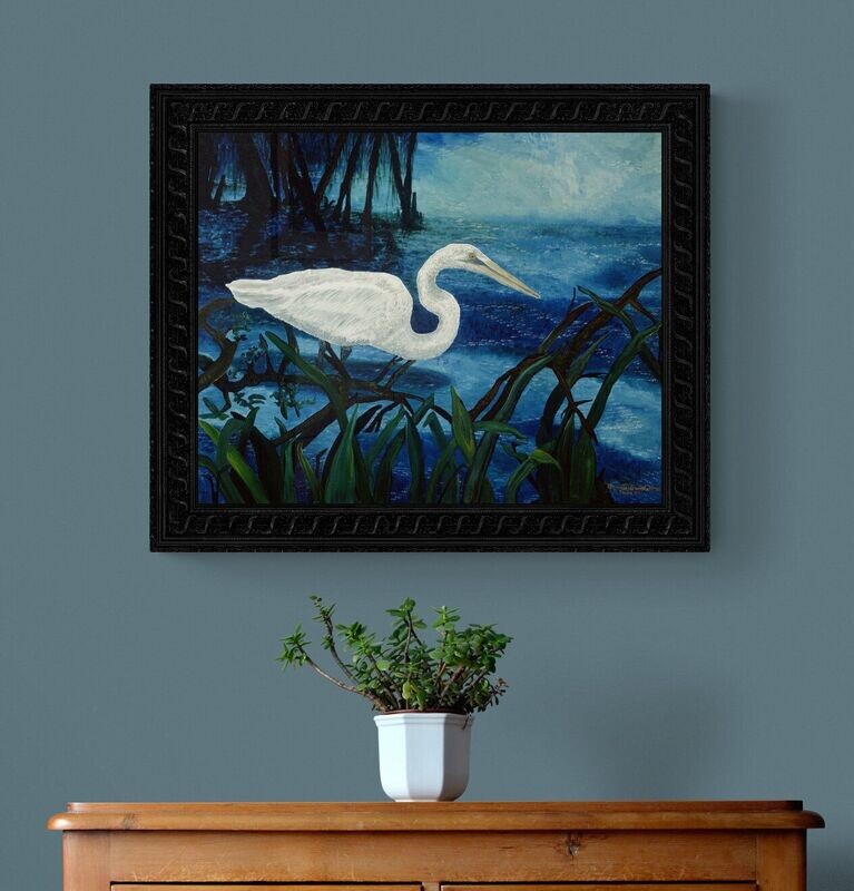 Emerged Egret