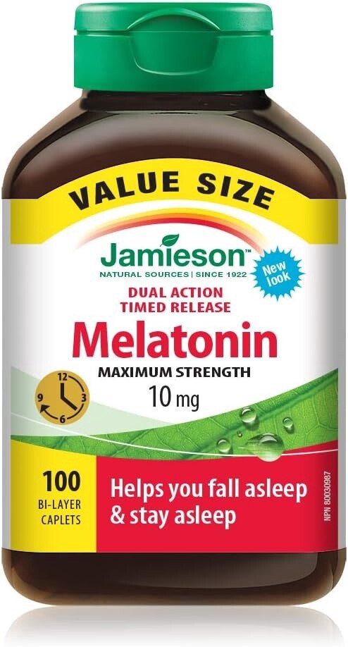 Melatonin, Flavor: Unflavored, Size: 100 Tablets