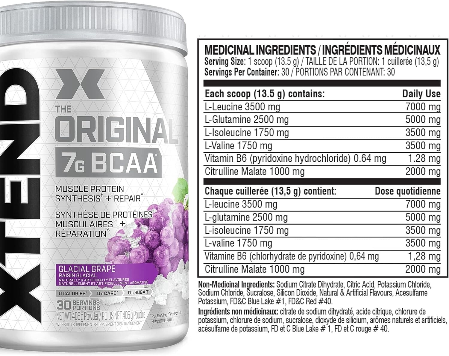 EXtend BCAA, Size: 30 Servings, flavour: White Mystery