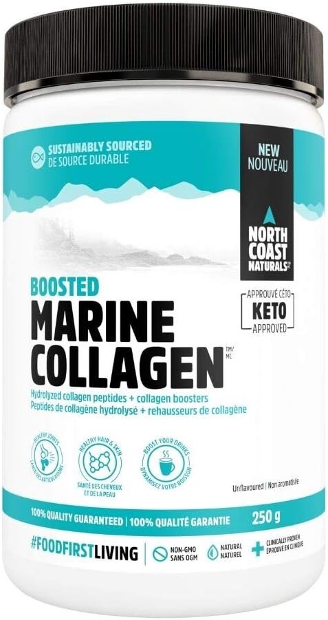 Boosted Marine Collagen, Size: 250g, Flavor: Unflavoured