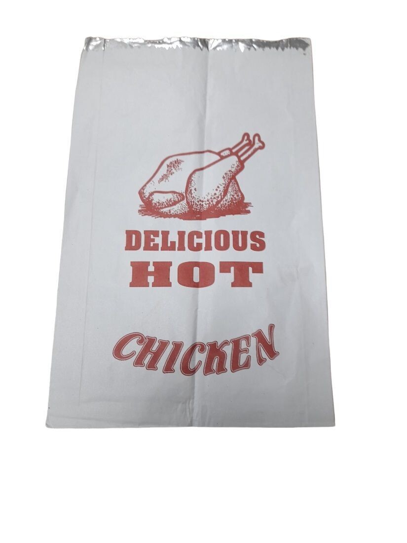 Large Flat Foil Chicken Bags (200x250x360mm) (500)