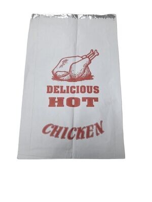 Large Flat Foil Chicken Bags (200x250x360mm) (500)