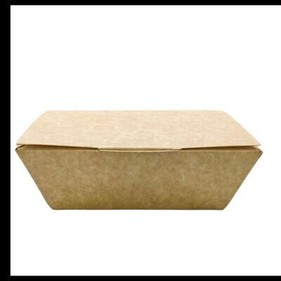 Medium Kraft nested  takeaway box  - 144x95x60mm (300)