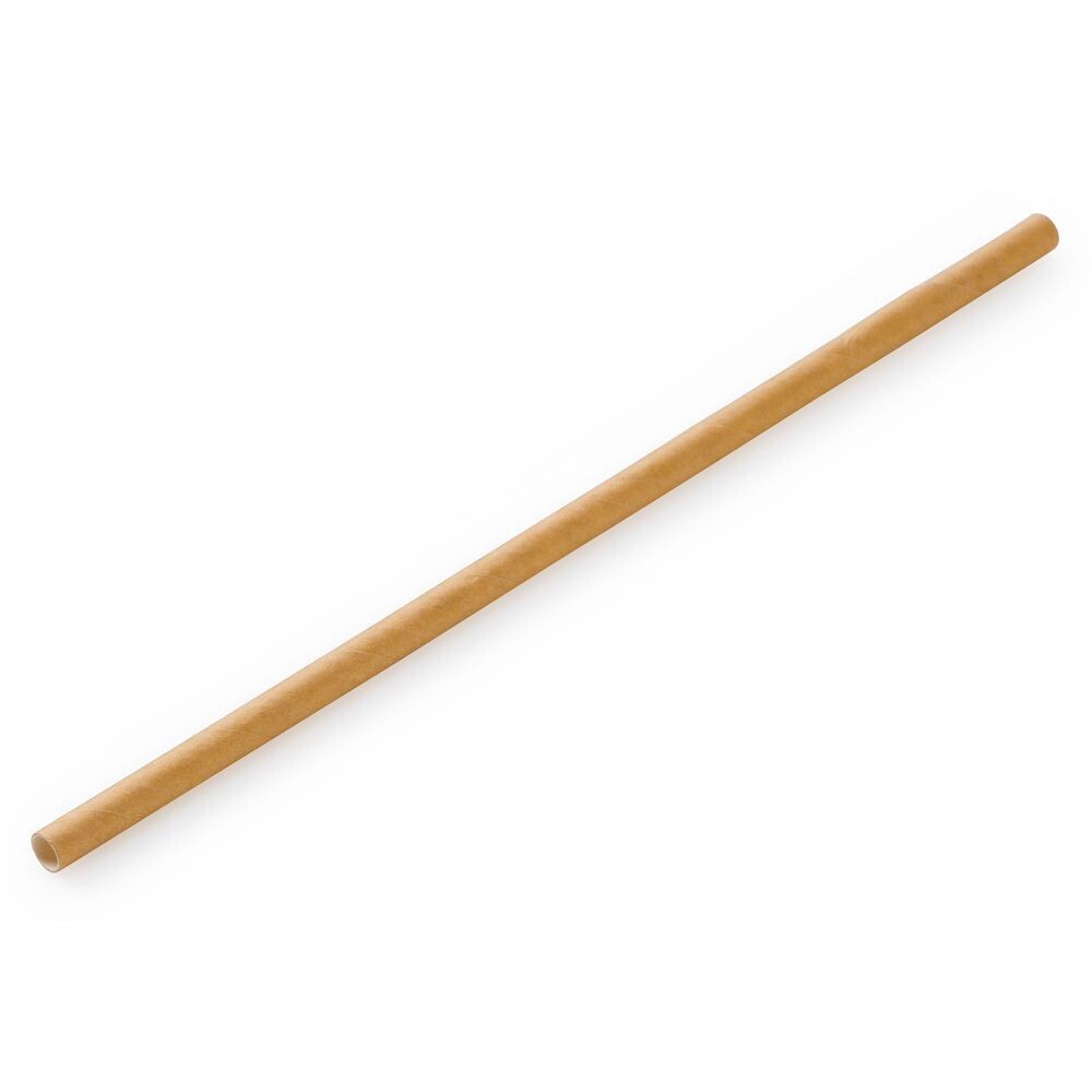 8x197mm, 4ply, Greenspirit Paper Straws Kraft (48x100)