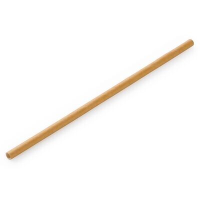 8x197mm, 4ply, Greenspirit Paper Straws Kraft (48x100)