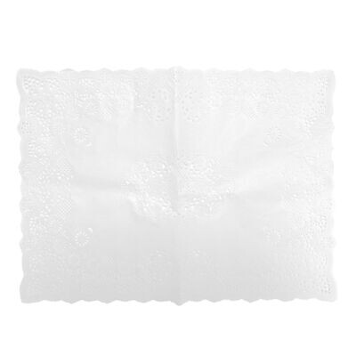 12.5"x18" White rectangular doylies (4x250)