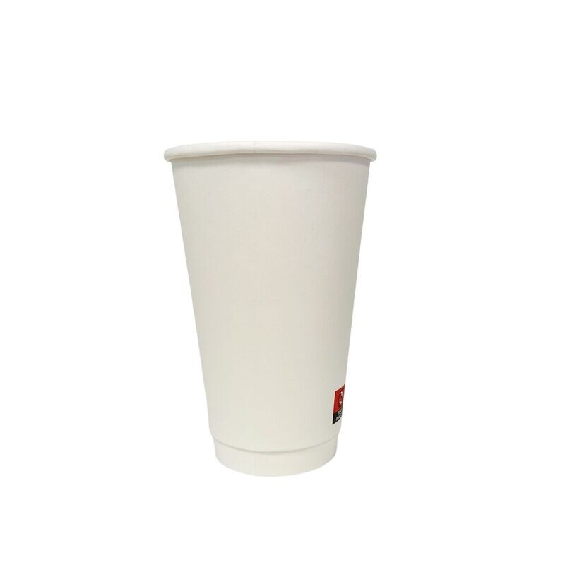 16oz White Matt DW PE Cup - EU (20 x 25's)
