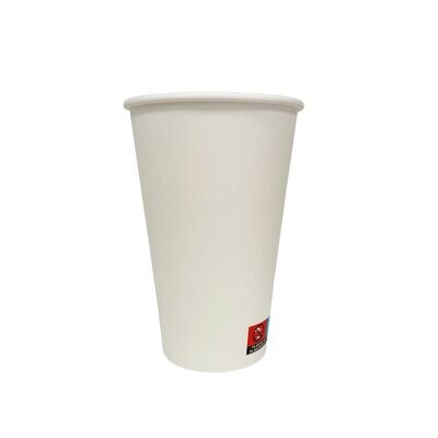 16oz White SW PE hot paper cup - 20 x 50's