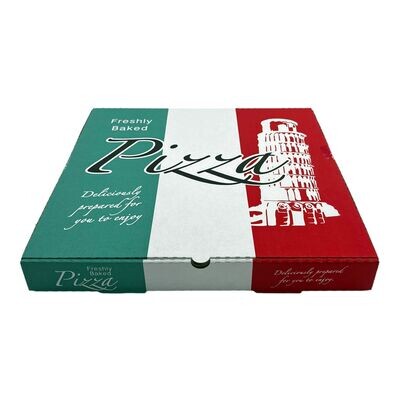 16" Italian white corrugated pizza box (50)