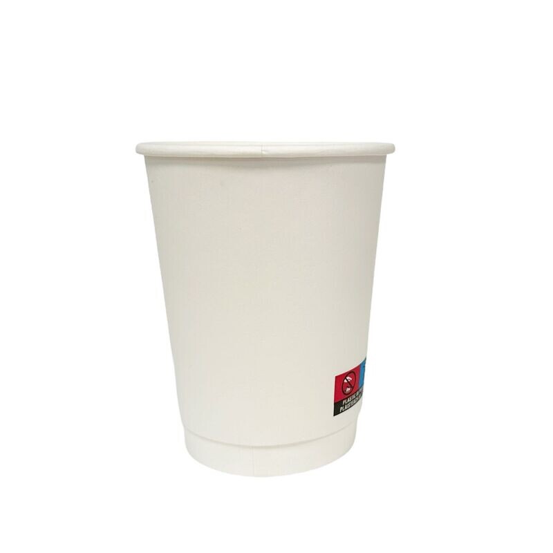 12oz White Matt DW PE Cup - EU (20 x 25's) 12oz White Matt DW PE Cup - EU (20 x 25's)