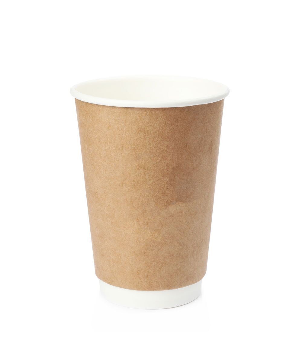 12oz Kraft Matt DW PE Cup - EU (20 x 25's)