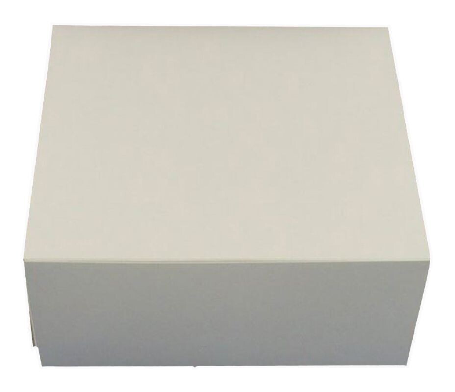 12x12 x4 " White folding cake box (100)