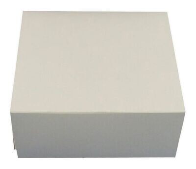 12x12 x4 " White folding cake box (100)