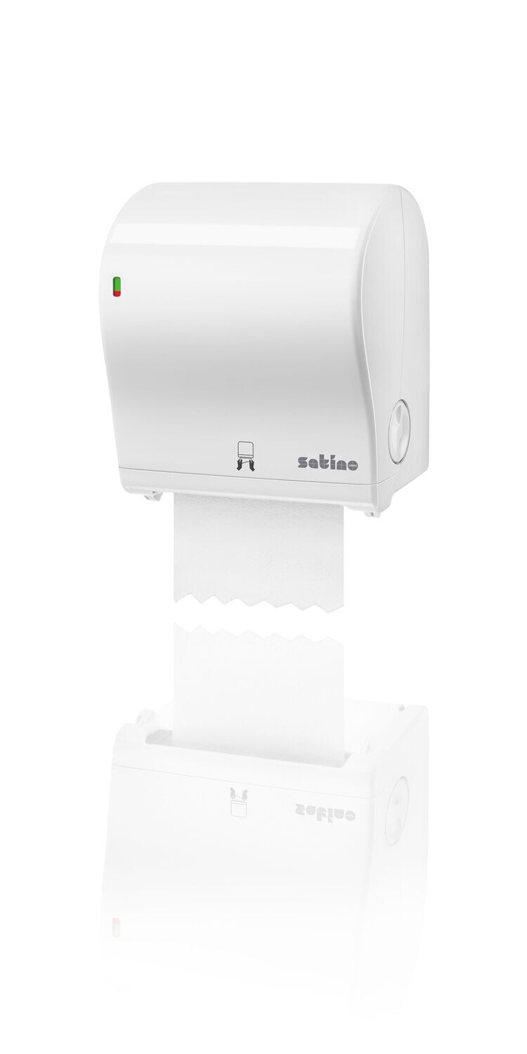 Satino Autocut Hand Towel Dispenser Medium (PT1) (1)  Please note that terms and conditions apply to this price.  For further information, kindly contact us at 068 24682 or 087 3606211.