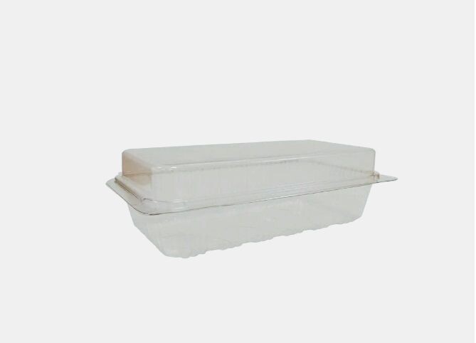 206x115x80mm Rectangular hinged lid cake cont X10H80 t(6x40)