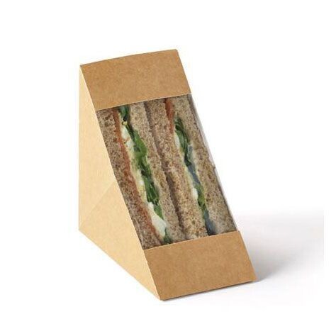 Kraft Deep Fill Sandwich Compostable Window (10x50)