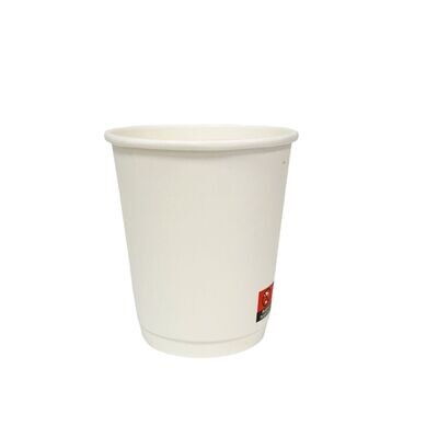 8oz White Matt DW PE Cup - EU (20 x 25's)