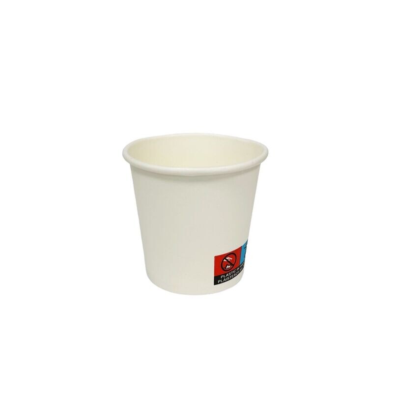 4oz White PE SW Hot Cup Espresso (20x50)