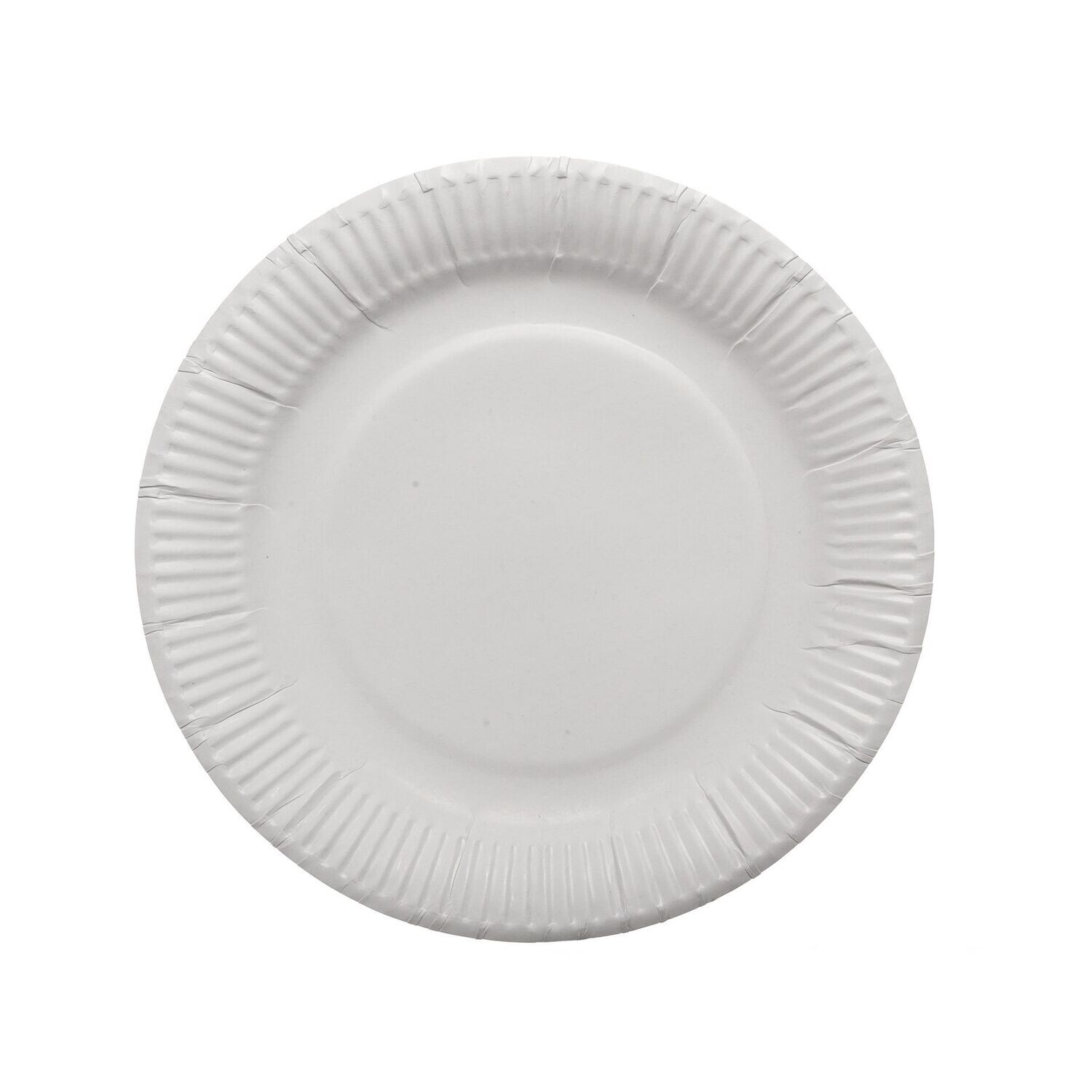 7" White Paper plate (10x100)