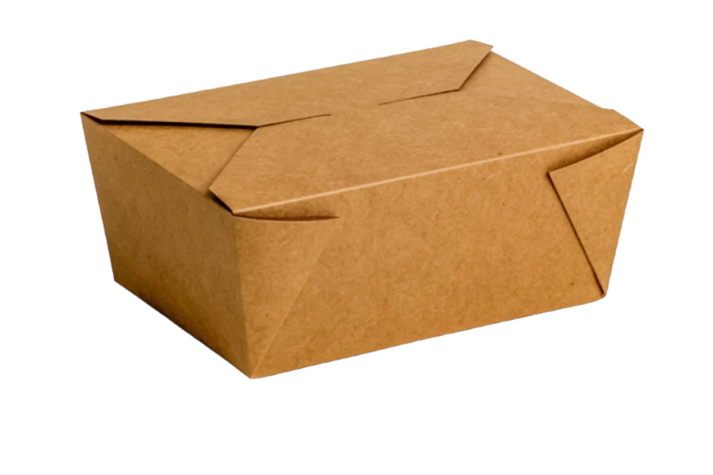 No.4 Kraft Biobox Containers (96oz) (4x40`s)
