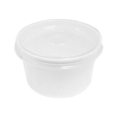 2oz White Paper Portion Pot PE (20x50)