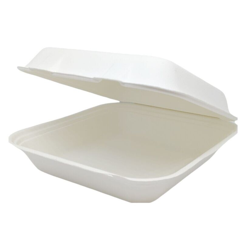 8" x 8" -  Bagasse Meal Box - HP4 (5 x 50's)