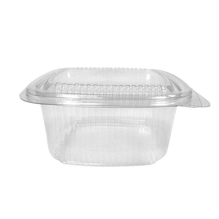 250cc Square hinged salad container (10x50)