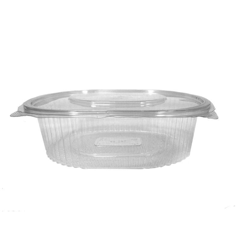 375cc Oval hinged salad container (16x50)