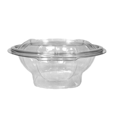 375cc Round hinged salad container (12x50)