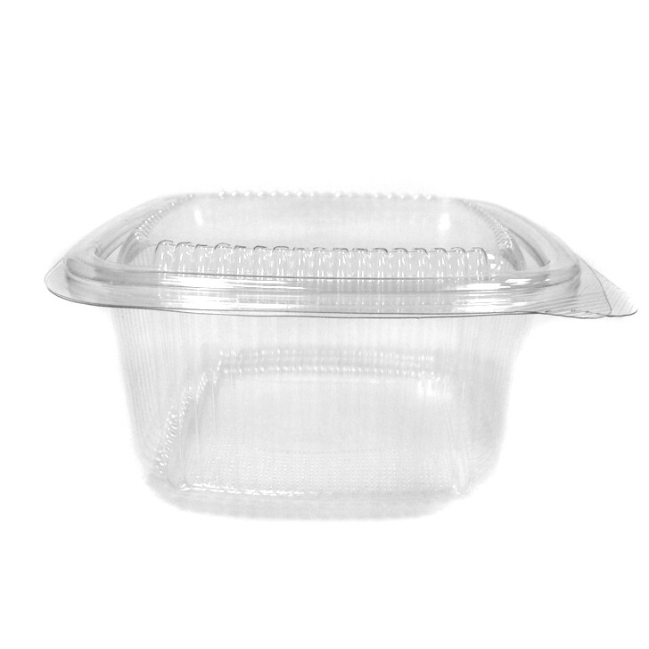 500cc Square hinged salad container (8x50)